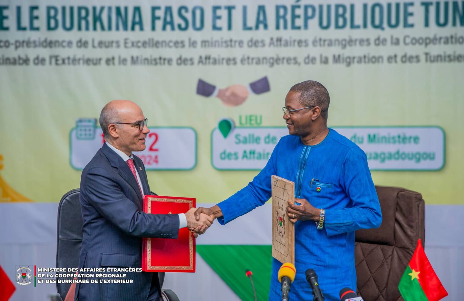 Renforcement des Liens Burkina Faso-Tunisie : Signature de Huit Nouveaux Accords